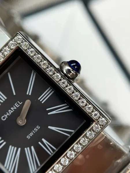 Chanel Premiere Black Dial Silver-Tone Watch Watches - 14