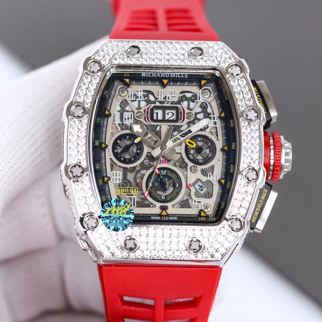 Richard Mille Watches RM 11-03 Crystal-Set Chronograph Watch image 6