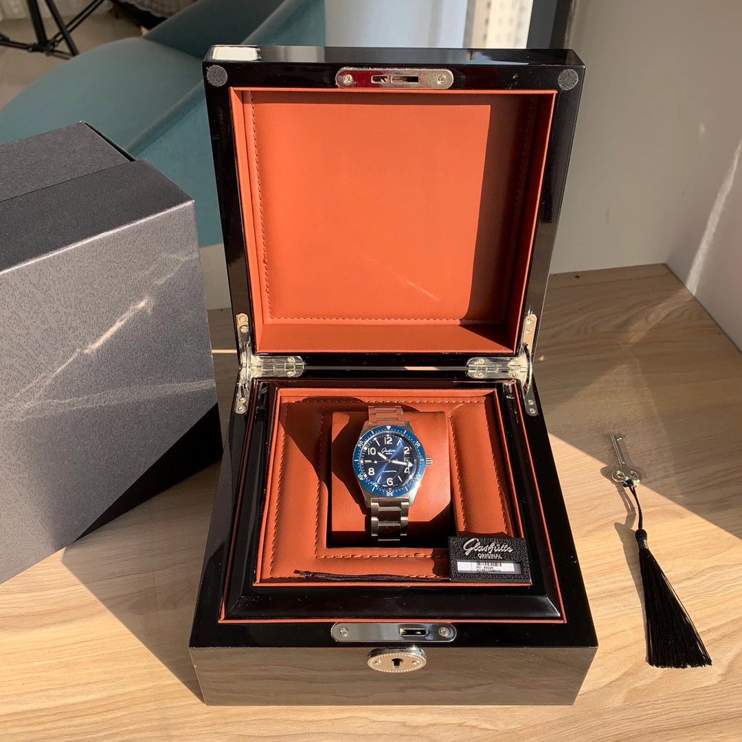Design Glashütte Original SeaQ Chronograph Blue Dial Stainless Steel Watch Watches - 60