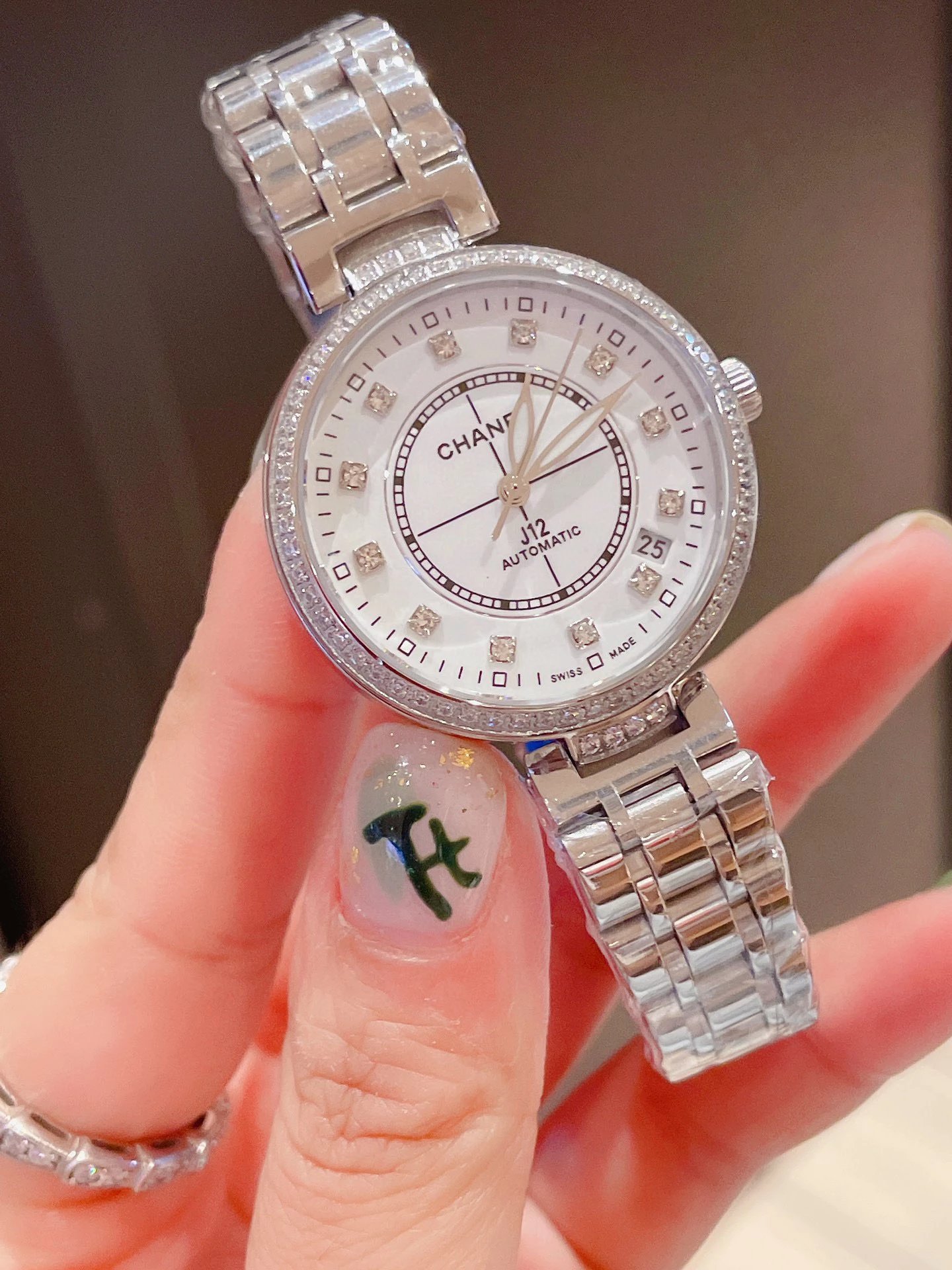 Chanel J12 Silver Automatic Watch