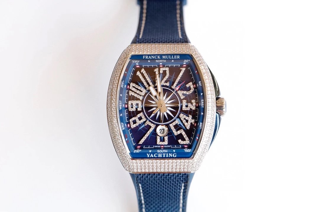 Breitling Chronomat Yachting Blue Dial Rose Gold Diamond-Set Watch Watches - 22