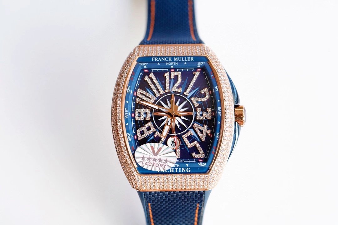 Breitling Chronomat Yachting Blue Dial Rose Gold Diamond-Set Watch Watches - 27