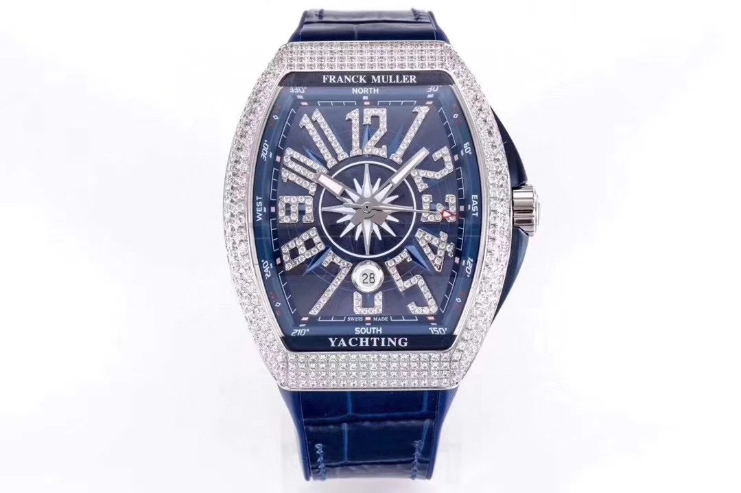Breitling Chronomat Yachting Blue Dial Rose Gold Diamond-Set Watch Watches - 37