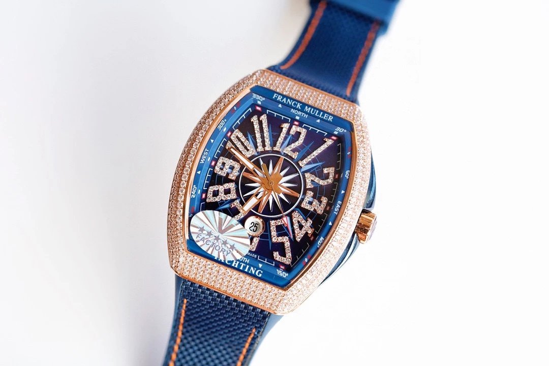 Breitling Chronomat Yachting Blue Dial Rose Gold Diamond-Set Watch Watches - 28