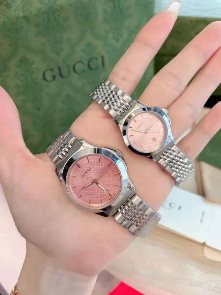 Gucci G-Timeless Pink Dial Stainless Steel Watch Watches - 16