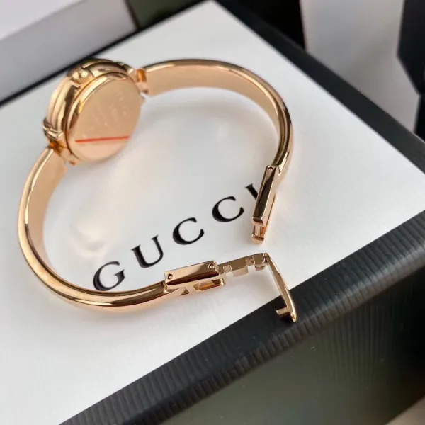 Gucci G-Timeless Diamond-Set Rose Gold Black Dial Watch Watches - 29