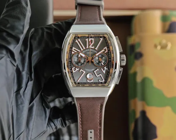 Franck Muller Vanguard Chronograph Blue Dial Mechanical Watch Watches - 3