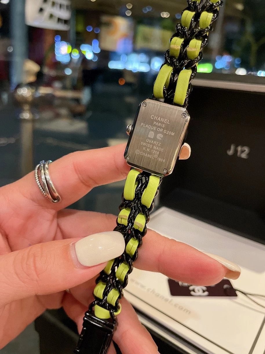 Chanel Première J12 Yellow and Black Chain Watch Watches - 6