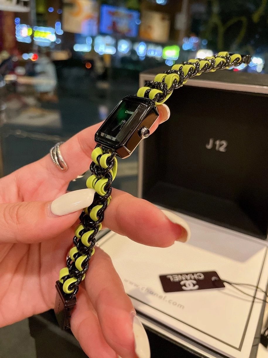 Chanel Première J12 Yellow and Black Chain Watch Watches - 7