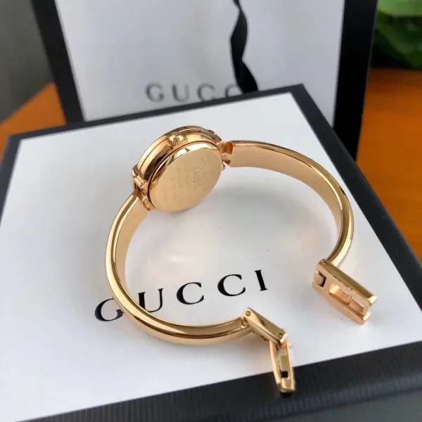 Gucci G-Timeless Diamond-Set Rose Gold Black Dial Watch Watches - 19