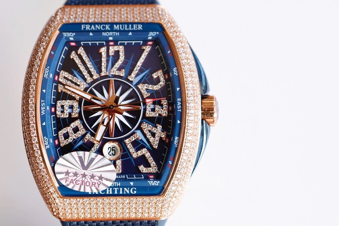 Breitling Chronomat Yachting Blue Dial Rose Gold Diamond-Set Watch Watches - 29