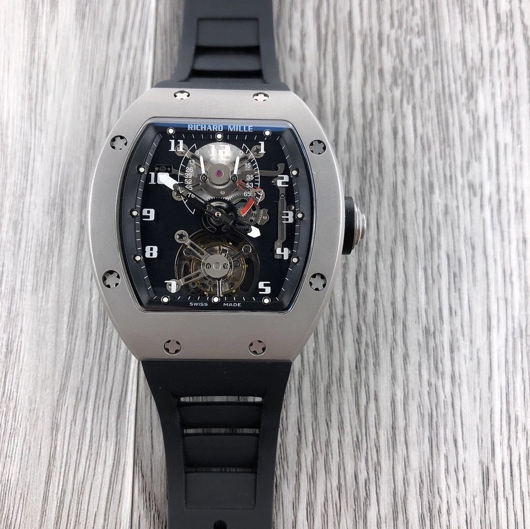 Richard Mille Automatic Black Skeleton Watch