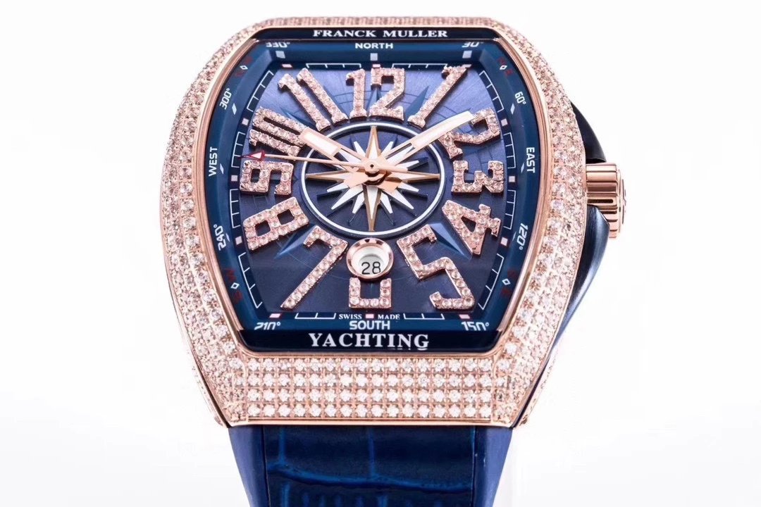 Breitling Chronomat Yachting Blue Dial Rose Gold Diamond-Set Watch Watches - 32