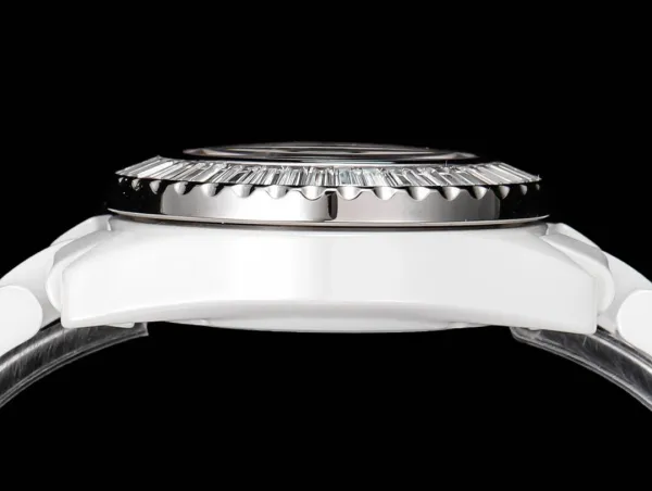 Chanel J12 Automatic White Ceramic Diamond Bezel Watch Watches - 10