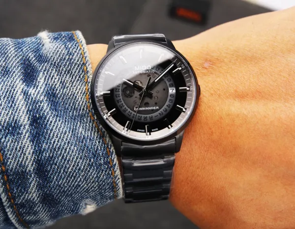 Design Mido Commander Chronograph Black Dial Mechanical Watch Watches - 13