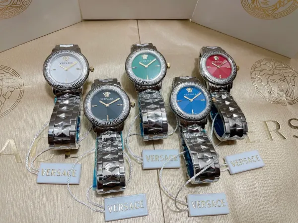 Versace Greca Goddess Gold and Silver Two-Tone Quartz Watch Watches - 25