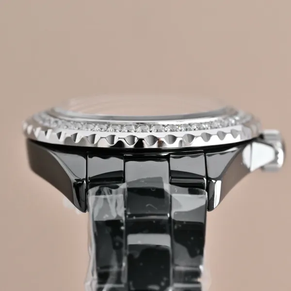Chanel J12 Automatic White Ceramic Diamond Bezel Watch Watches - 35