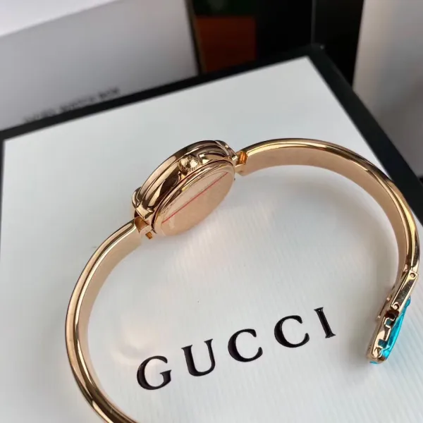 Gucci G-Timeless Diamond-Set Rose Gold Black Dial Watch Watches - 13