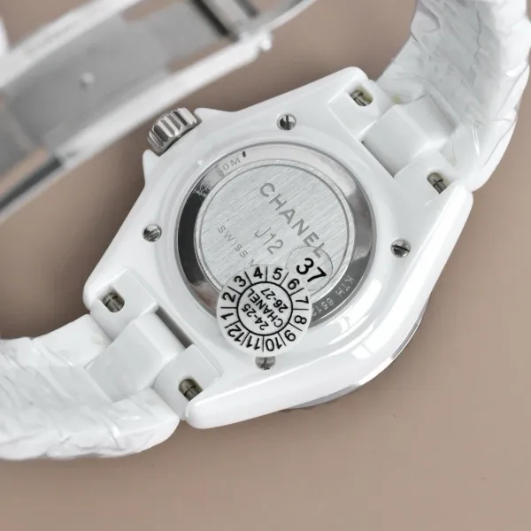 Chanel J12 Automatic White Ceramic Diamond Bezel Watch Watches - 64