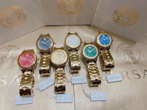 Versace Greca Goddess Gold and Silver Two-Tone Quartz Watch Watches - 26