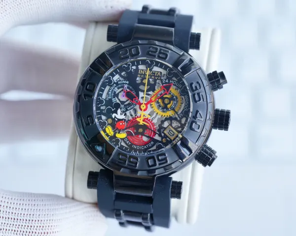 Design Invicta Reserve Mickey Mouse Chronograph Black Multicolor Watch Watches - 2