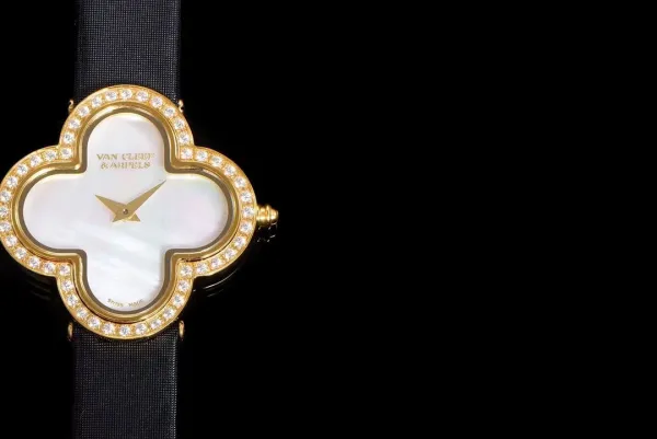 Van Cleef & Arpels Alhambra Black Dial Rose Gold Diamond Watch Watches - 29