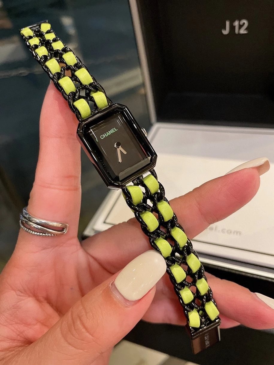 Chanel Première J12 Yellow and Black Chain Watch Watches - 9