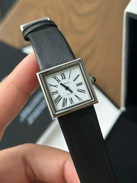 Chanel Premiere Black Dial Silver-Tone Watch Watches - 58