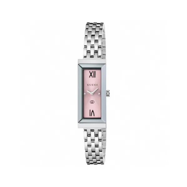 Gucci G-Timeless Rectangular Two-Tone Silver and Gold Watch Watches - 2
