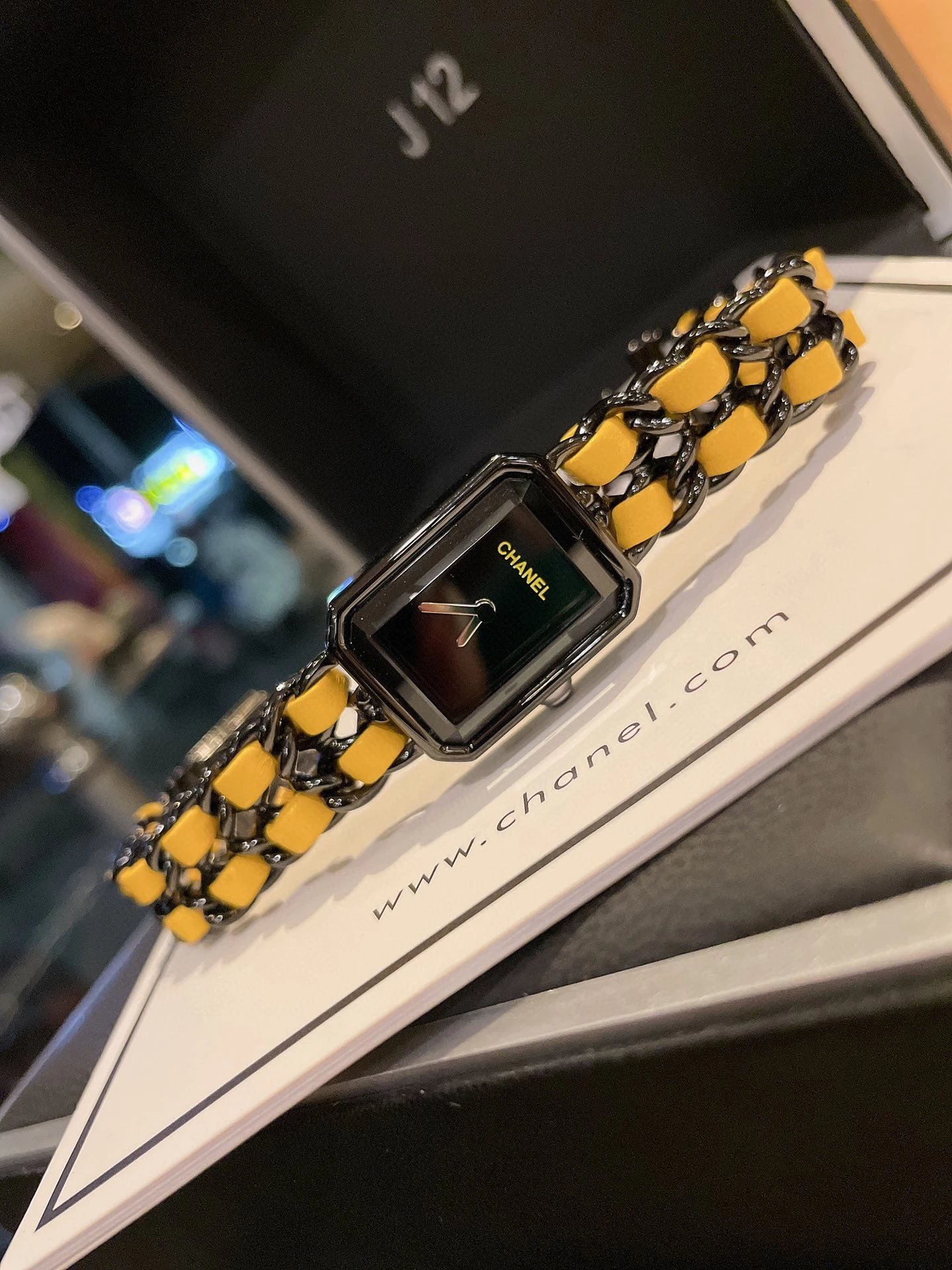 Chanel Première J12 Yellow and Black Chain Watch Watches - 23