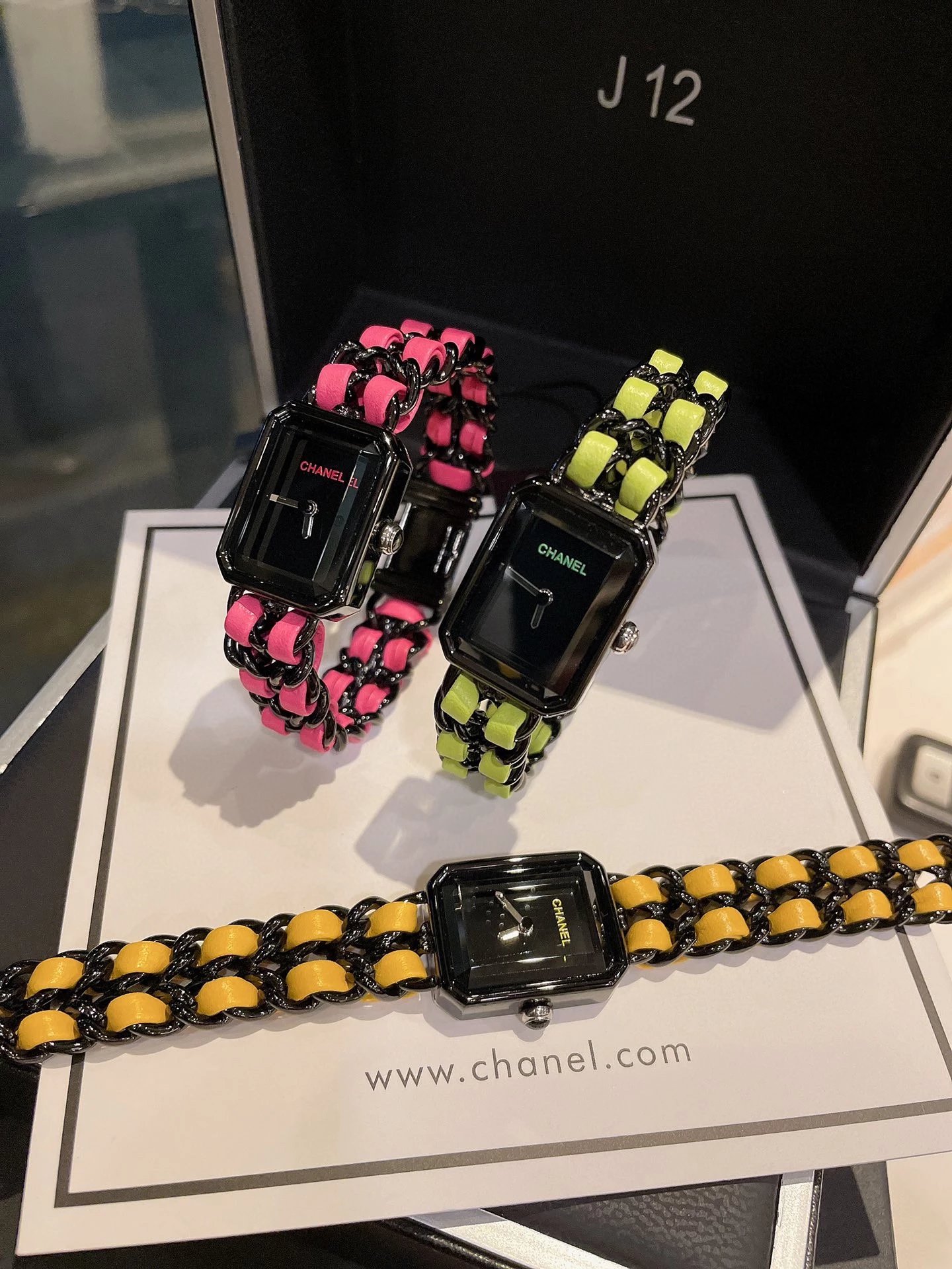 Chanel Première J12 Yellow and Black Chain Watch Watches - 28