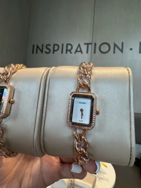 Chanel Première Rock Black Dial Rose Gold Diamond-Set Watch Watches - 9