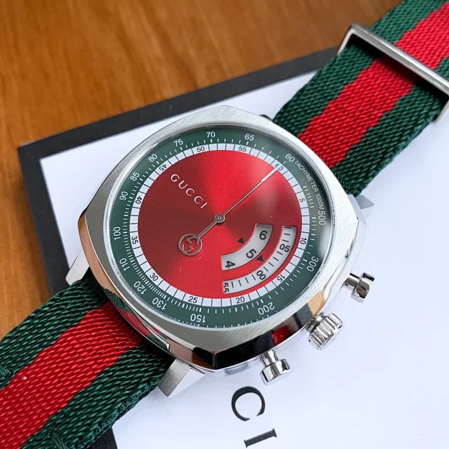 Gucci Watches Grip YA157437 stainless steel watch with GG monogram bracelet product detail image 14