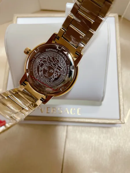 Versace Greca Goddess Gold and Silver Two-Tone Quartz Watch Watches - 23