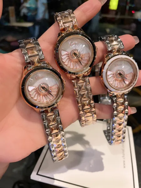 Dior La D de Dior Mother-of-Pearl Dial Silver Watch Watches - 4