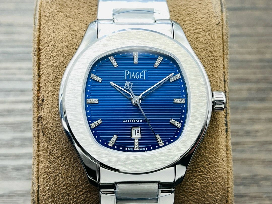 Design Piaget Polo Automatic White Dial Diamond Bezel Two-Tone Steel and Rose Gold Watch Watches - 74