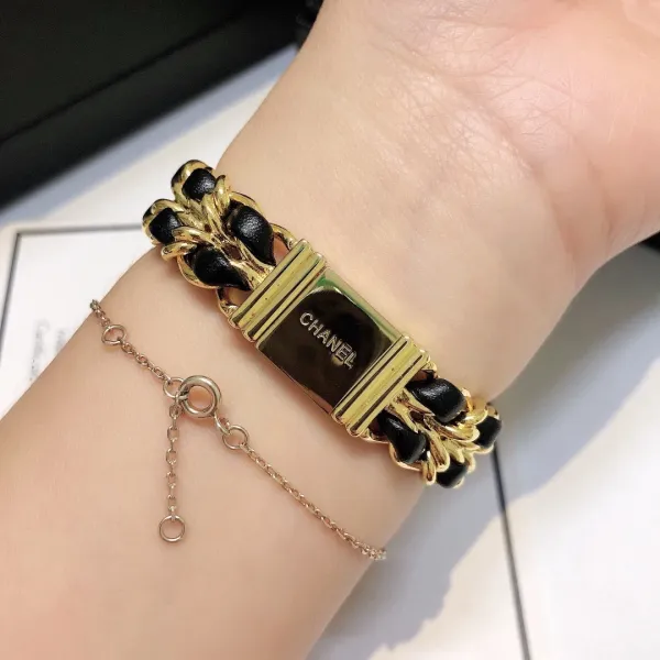 Chanel Premiere Black Gold-Plated Quartz Watch Watches - 33
