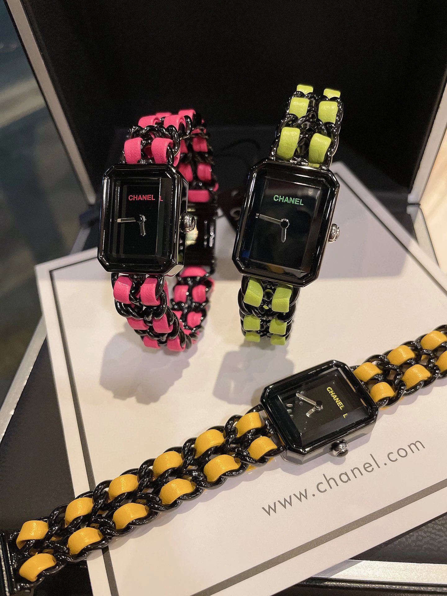 Chanel Première J12 Yellow and Black Chain Watch Watches - 26