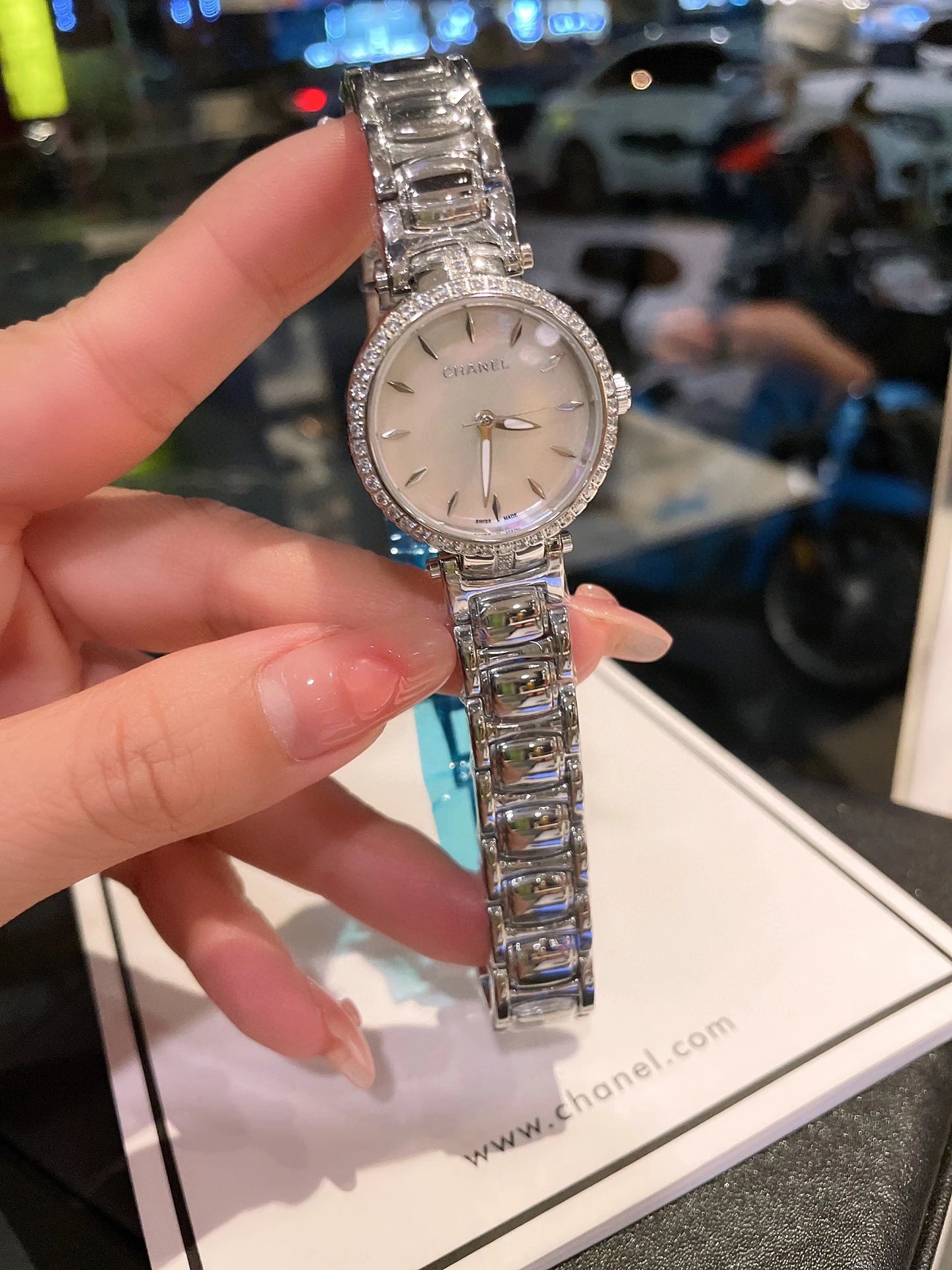 Chanel Mademoiselle Première Pearl Dial Rose Gold and Silver Watch Watches - 2