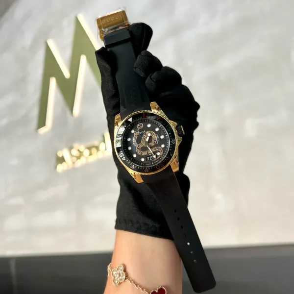 Gucci Dive Snake White Gold Watch Watches - 12