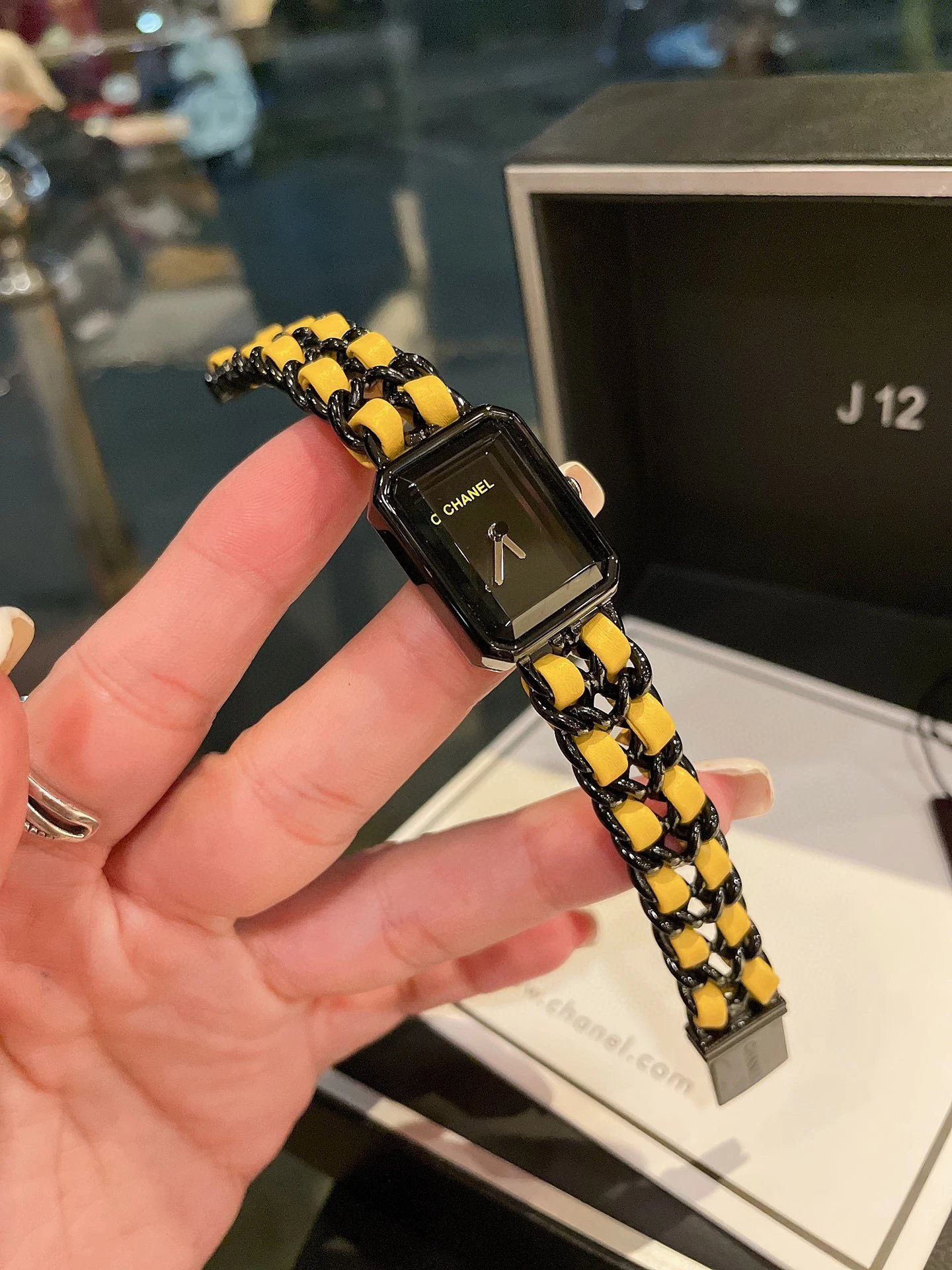 Chanel Première J12 Yellow and Black Chain Watch Watches - 21
