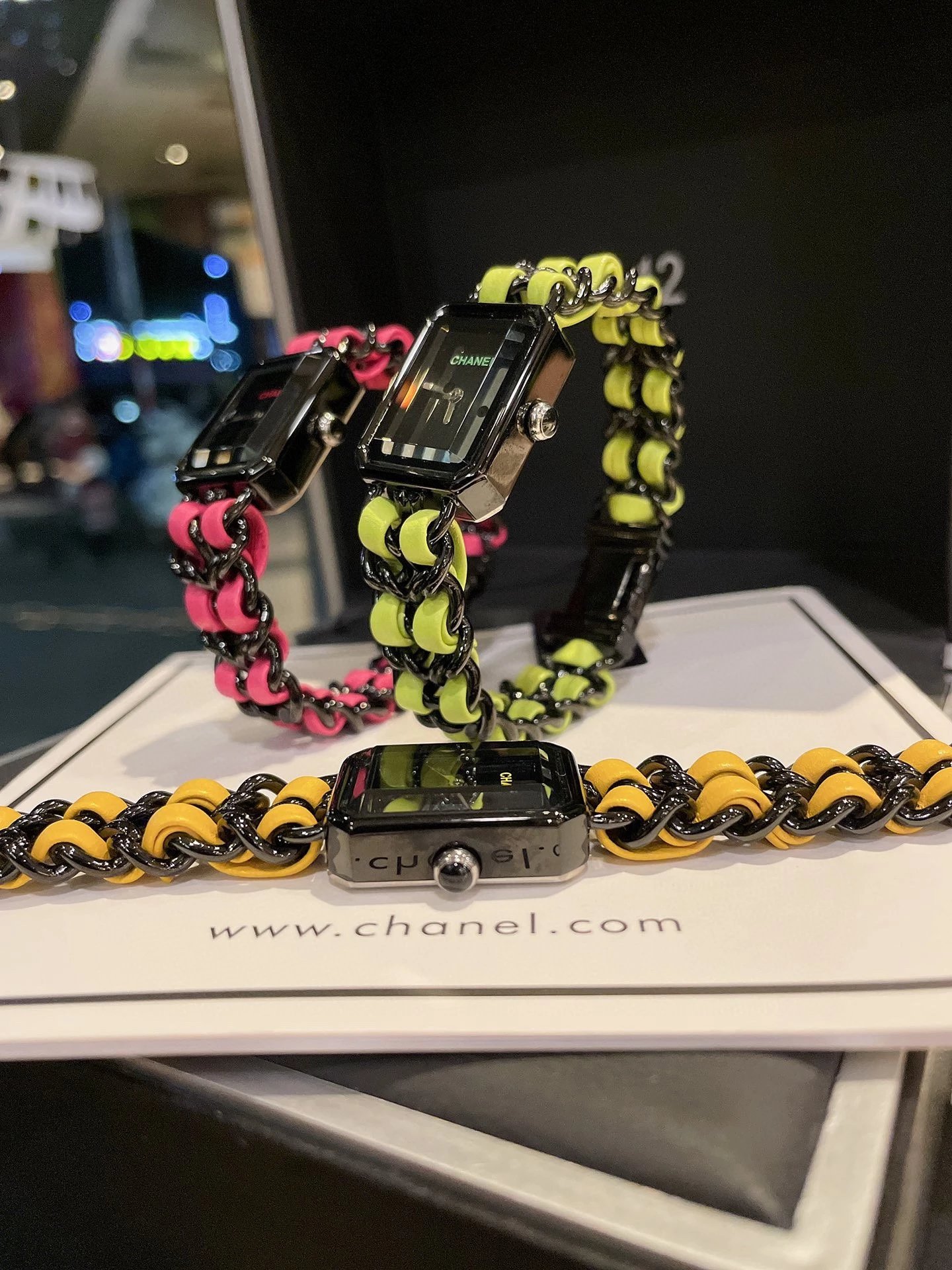 Chanel Première J12 Yellow and Black Chain Watch Watches - 27