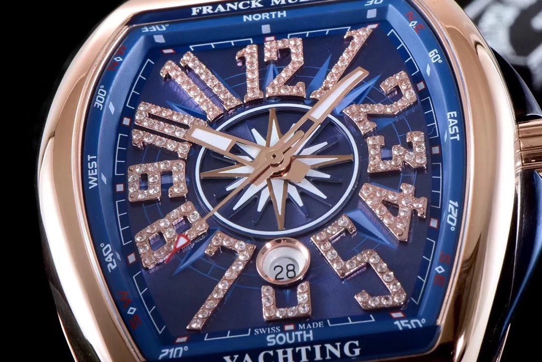 Breitling Chronomat Yachting Blue Dial Rose Gold Diamond-Set Watch Watches - 20
