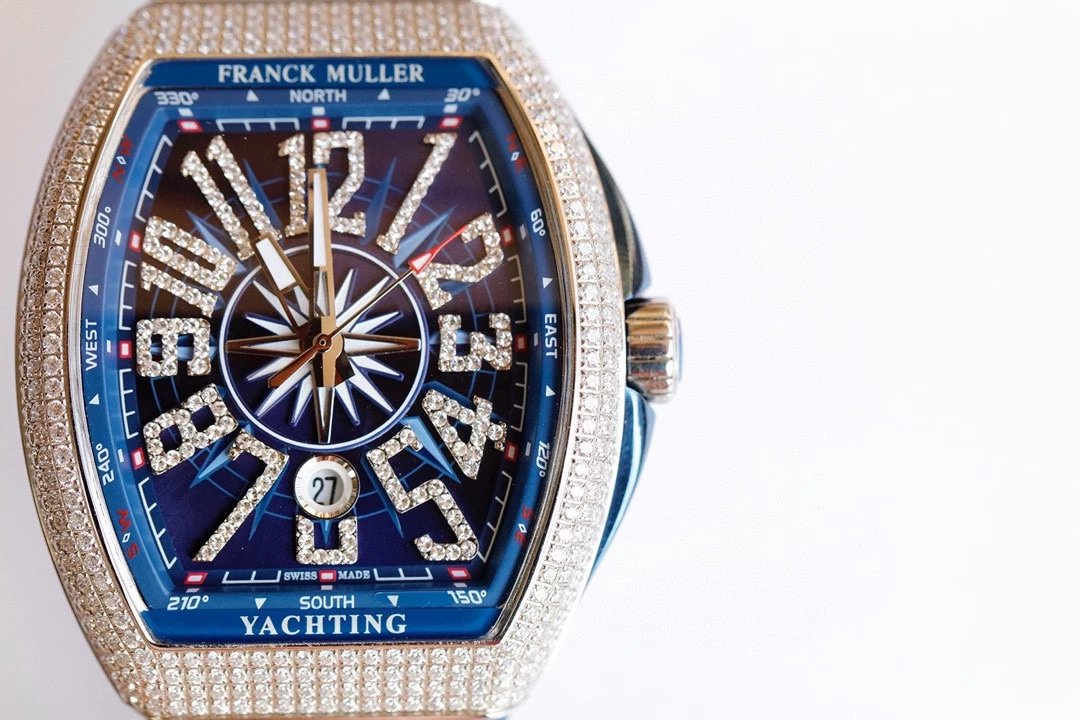 Breitling Chronomat Yachting Blue Dial Rose Gold Diamond-Set Watch Watches - 25