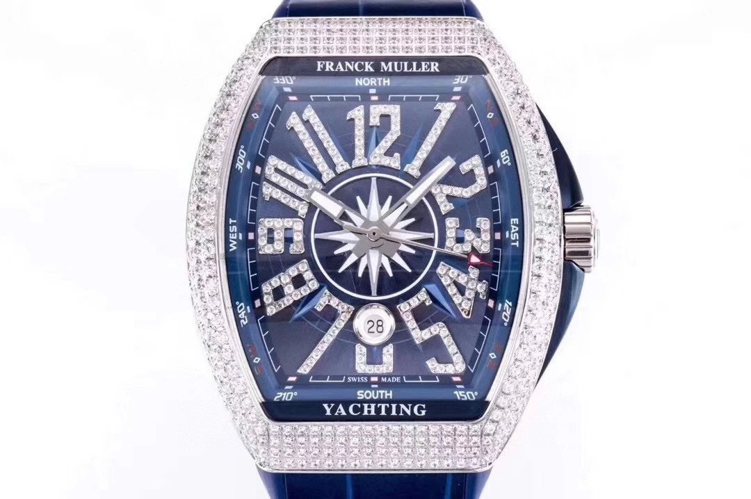 Breitling Chronomat Yachting Blue Dial Rose Gold Diamond-Set Watch Watches - 38