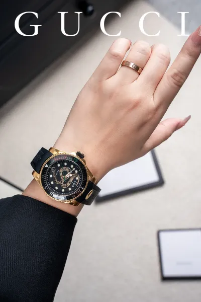 Gucci Dive Snake White Gold Watch Watches - 20