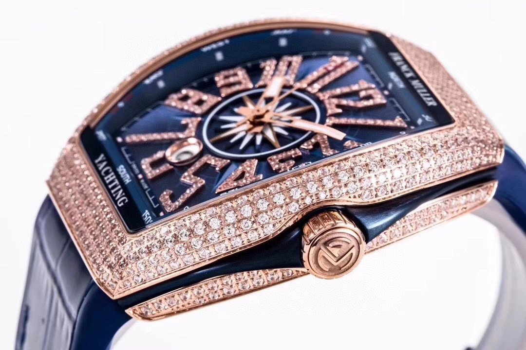 Breitling Chronomat Yachting Blue Dial Rose Gold Diamond-Set Watch Watches - 34
