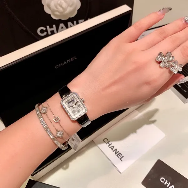 Chanel Première Black Diamond-Set Quartz Watch Watches - 11