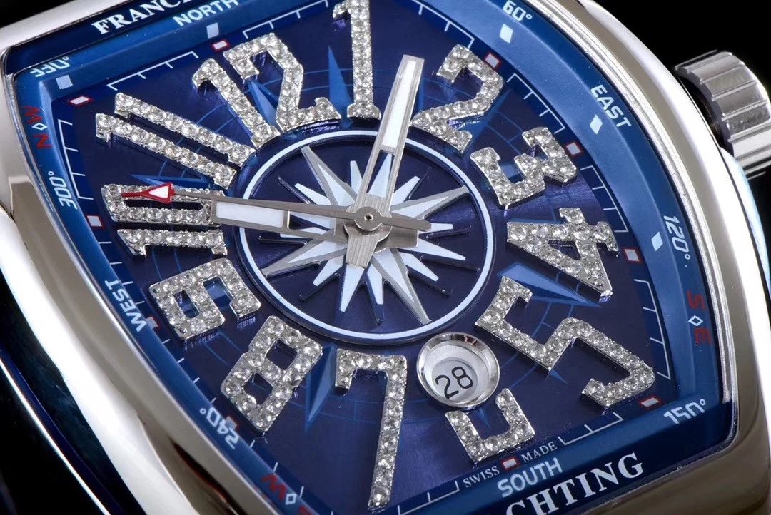 Breitling Chronomat Yachting Blue Dial Rose Gold Diamond-Set Watch Watches - 11