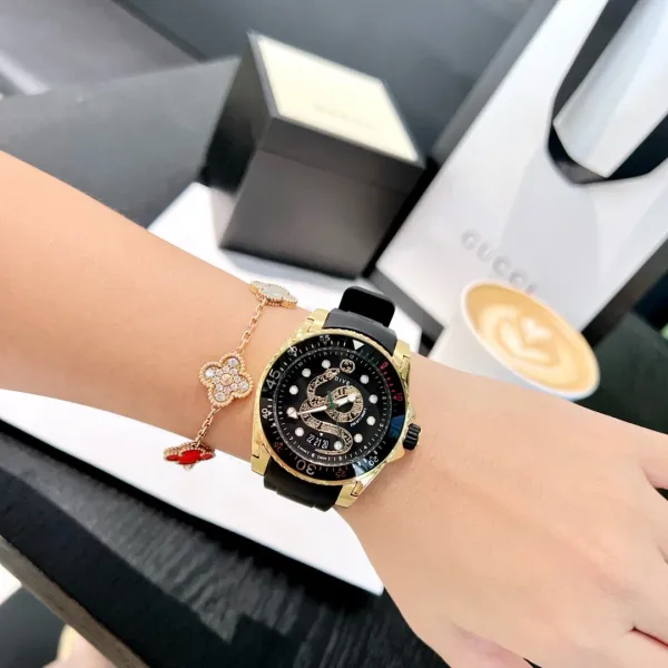 Gucci Dive Snake White Gold Watch Watches - 16